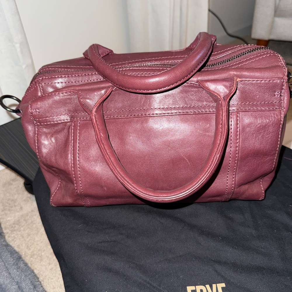 Frye Burgundy Leather Handbag
